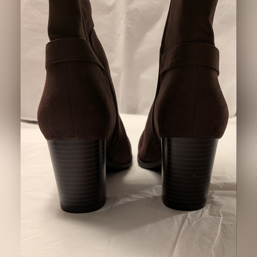 Giani Bernini Womens Adonnys Knee-High Boots | Chocolate Micro | 11M WIDE CALF - Picture 5 of 5